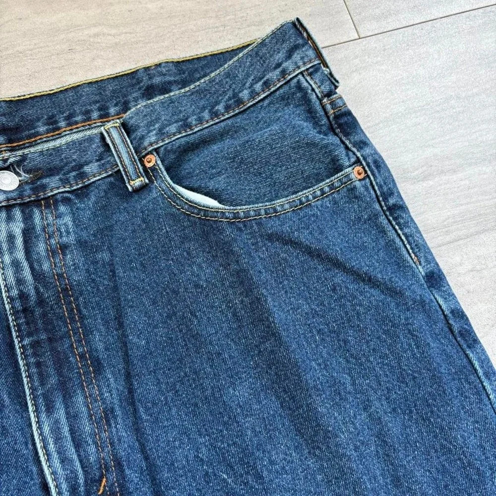 Levis 550 Relaxed Fit Blue Denim Jeans Mens 40x32 00550-4886